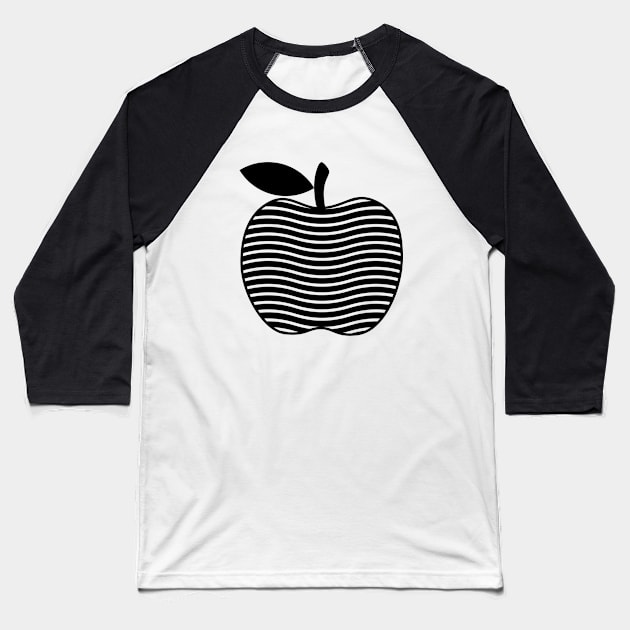 Decorative Apple Baseball T-Shirt by Usea Studio